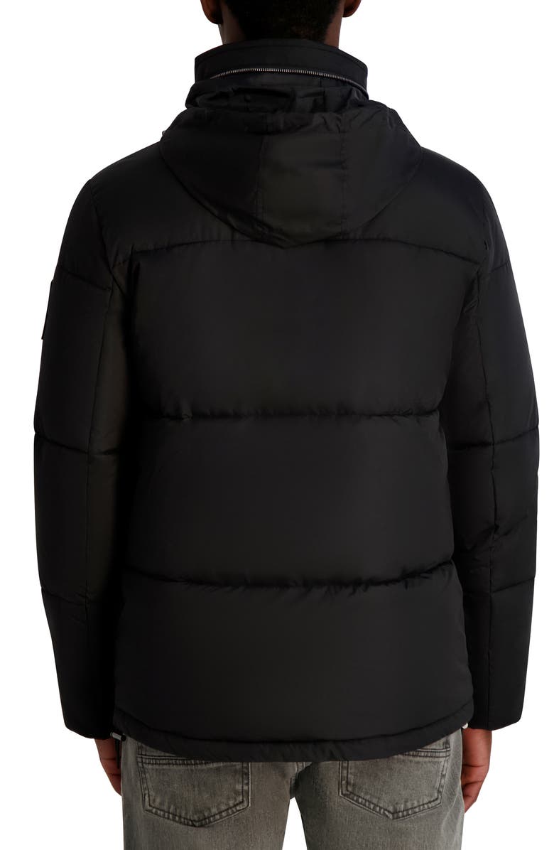 KARL LAGERFELD PARIS Quilted Puffer Jacket, Alternate, color, Black
