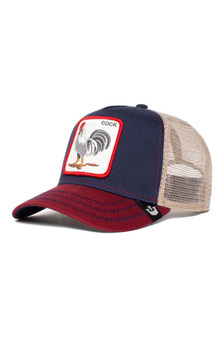 The Cock Trucker Hat, Main, color, NAVY