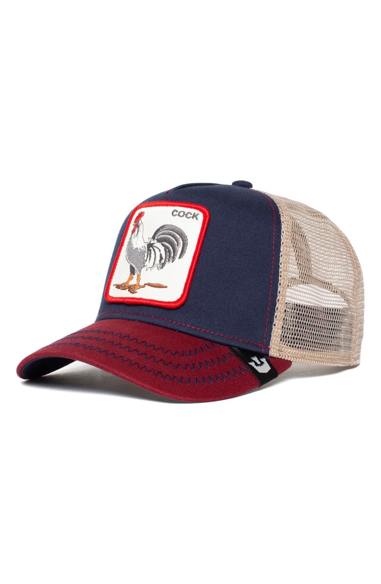 Goorin Bros. The Cock Trucker Hat, Main, color, Navy