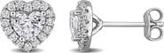 Julianna B. Lab-Grown Diamond Heart Halo Earrings
