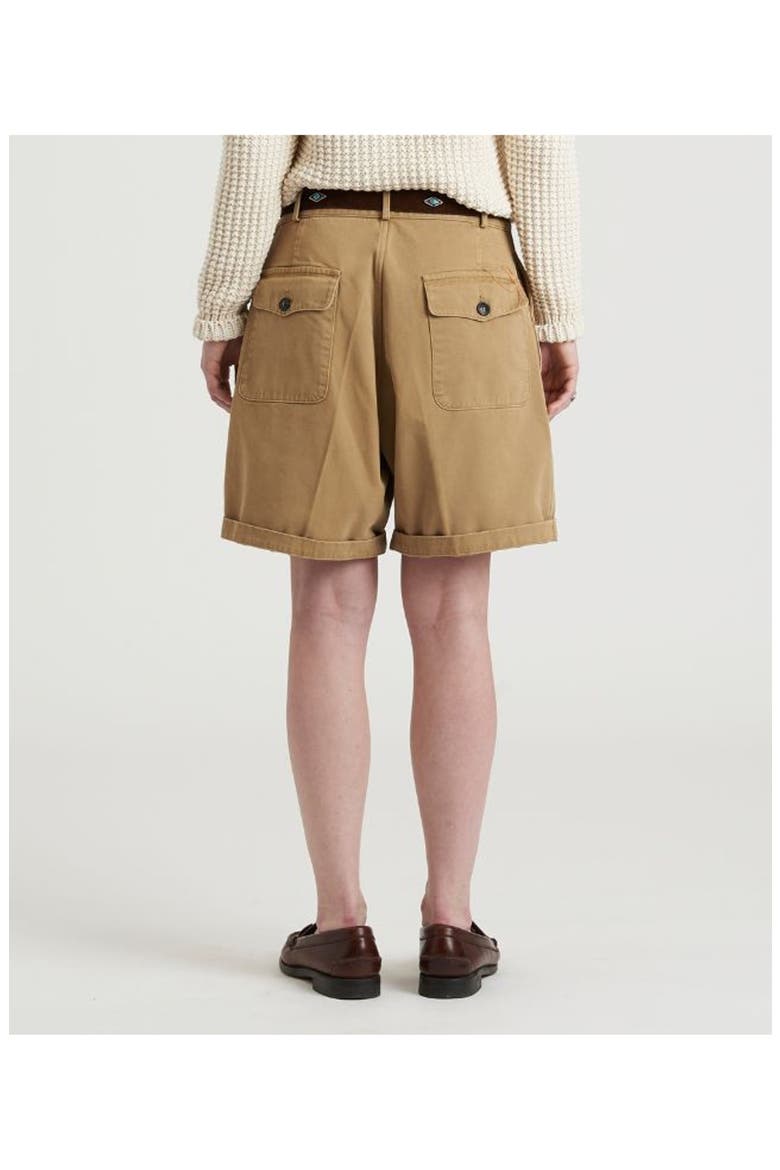 Jillian Canvas Cotton Shorts, Alternate, color, CAMEL