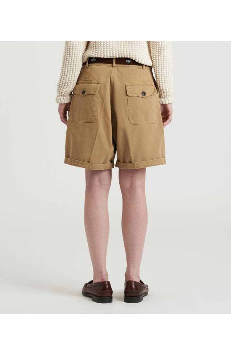 Fortela Jillian Canvas Cotton Shorts, Alternate, color, Camel