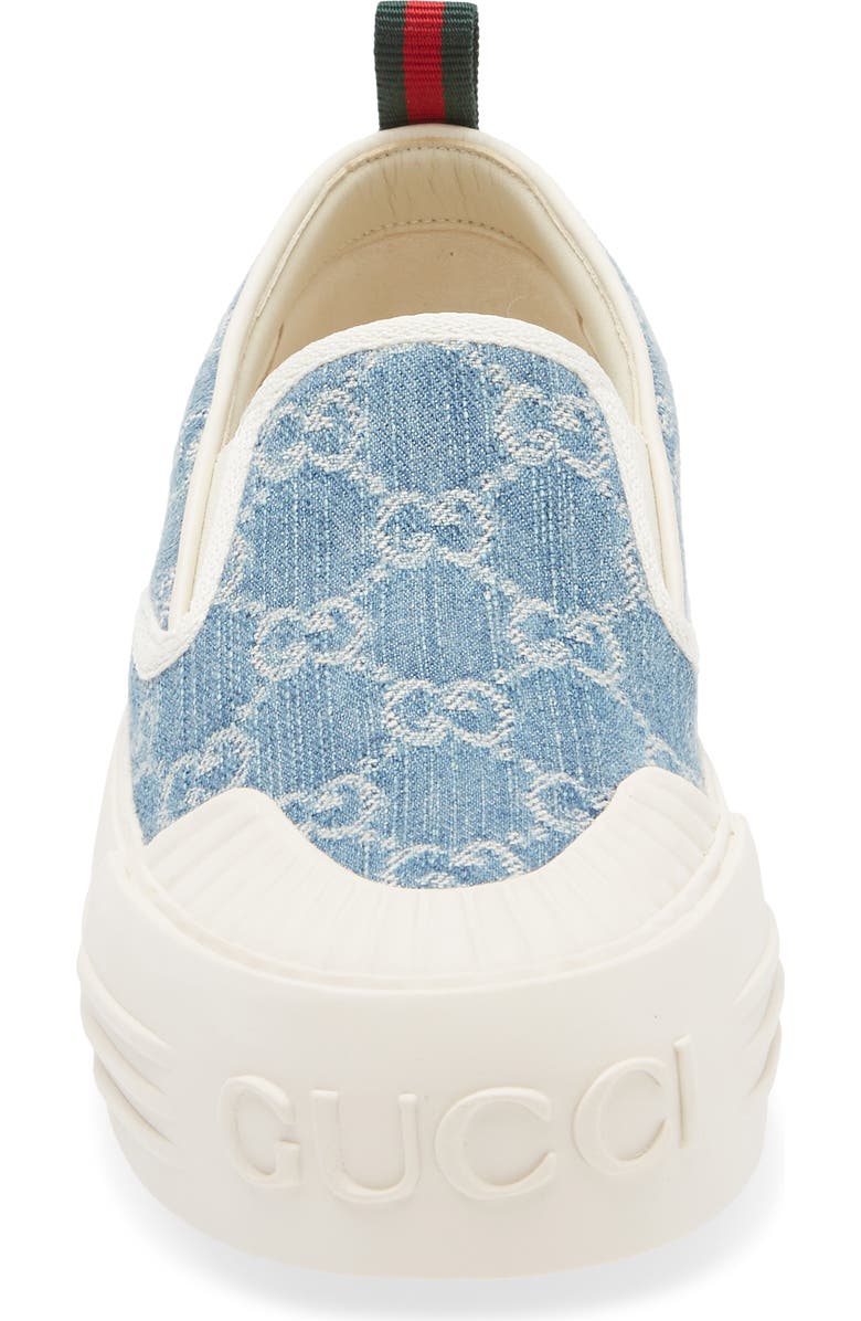 Gucci Julia Platform Slip-On Sneaker, Alternate, color, Light Blue
