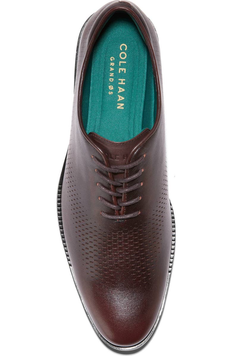 Cole Haan Washington Grand Laser Plain Toe Wholecut Shoe, Alternate, color, Ch Dark Chocolate Rever