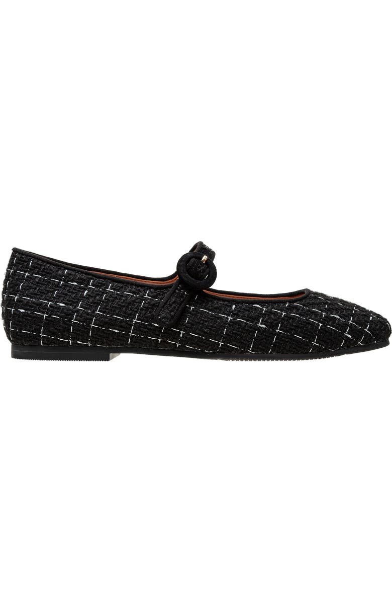 Linea Paolo Marley Mary Jane Flat, Alternate, color, Black-White Plaid