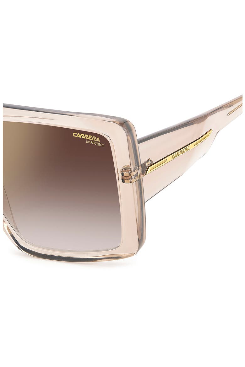 Victory 60mm Square Sunglasses, Alternate, color, NUDE GOLD/ BROWN