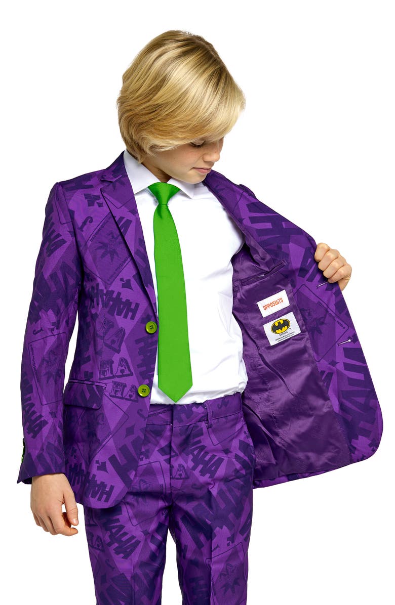 OppoSuits Kids' Batman<sup>™</sup> The Joker Two-Piece Suit with Tie, Alternate, color, 