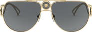 Versace 60mm Aviator Sunglasses