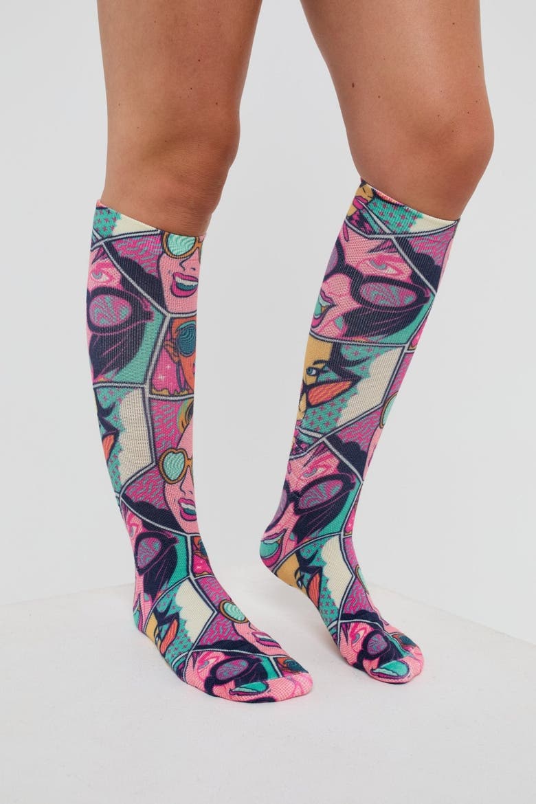 Comic Book Candy Ski / Snowboard Sock, Main, color, multi-colour