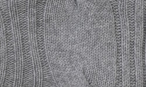 Sofia Cashmere New York Cable Knit Cashmere Throw Blanket In Gray