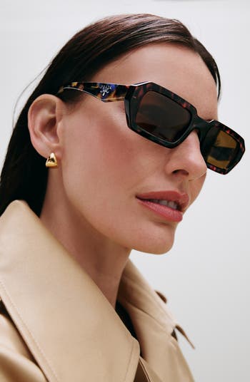 Prada 52mm Rectangular Sunglasses | Nordstrom
