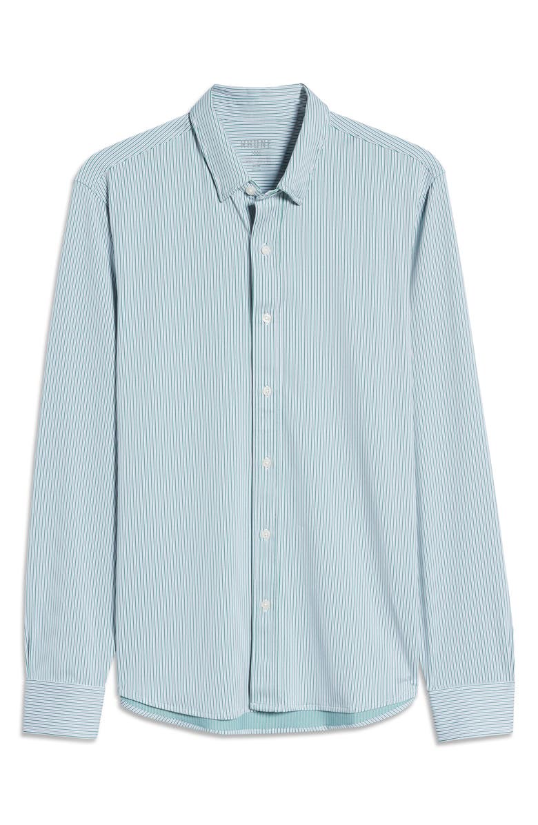 Rhone Commuter Pinstripe Button-Up Shirt, Alternate, color, 