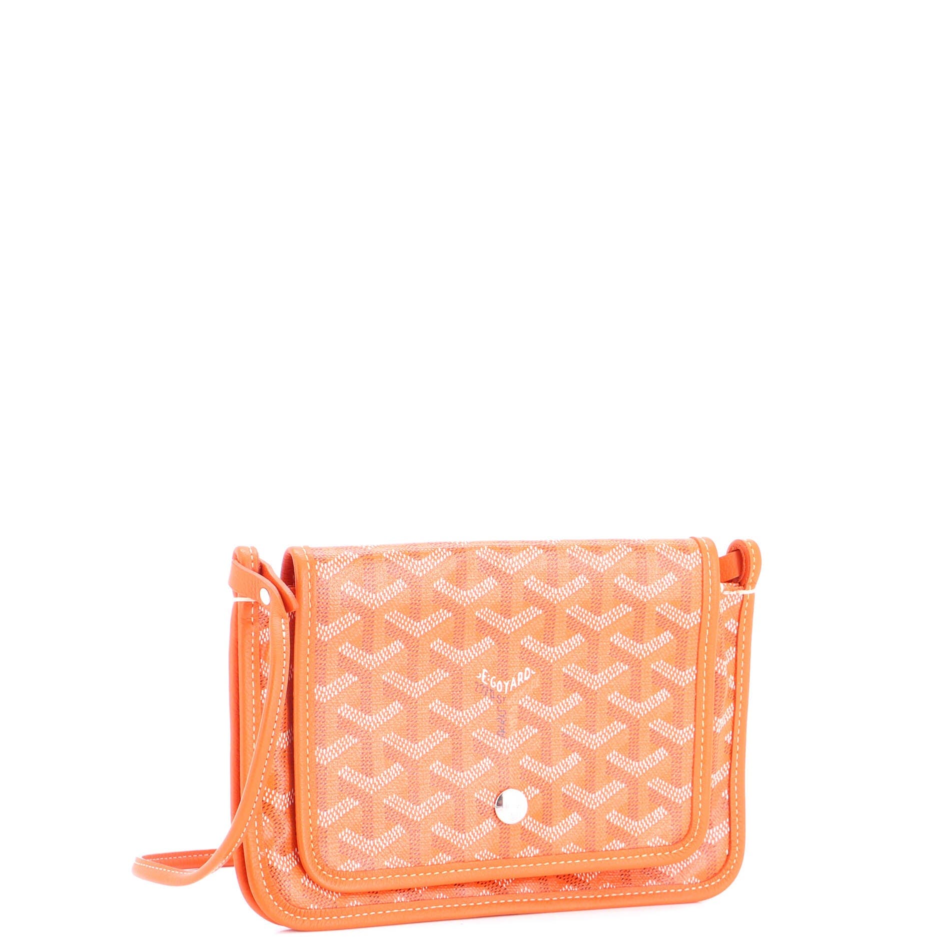 Plumet Clutch Wallet Coated Canvas, Alternate, color, Orange