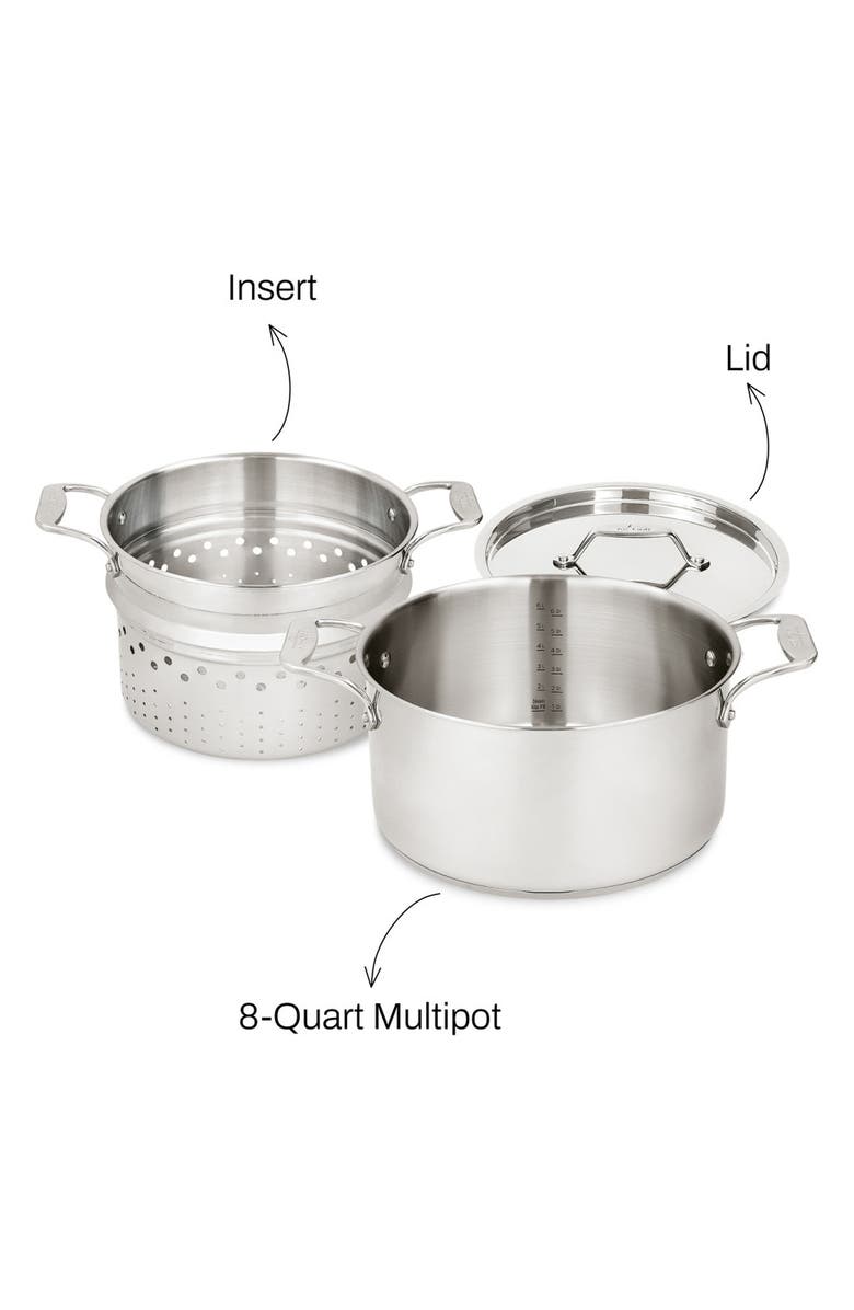 All-Clad Simply Strain 8-Quart Stainless Steel Multipot with Insert, Alternate, color,