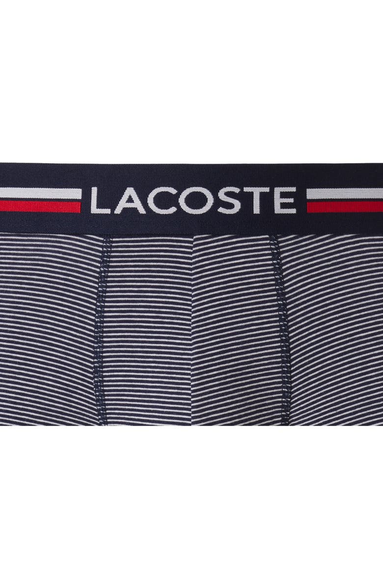 Lacoste Assorted 3-Pack Boxer Briefs, Alternate, color, Navy Blue/ White
