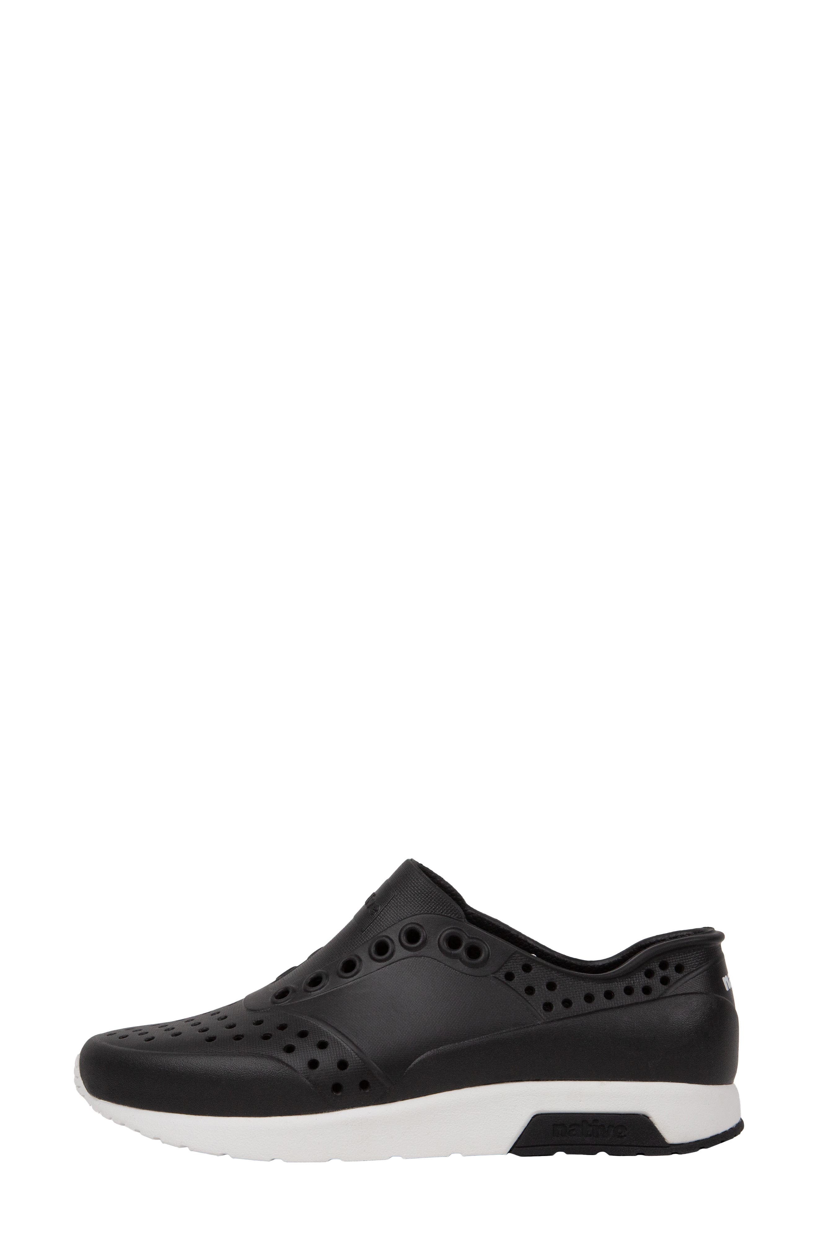 Lennox Wanderfoam Slip-On Sneaker, Alternate, color, JIFFY BLACK/ SHELL WHITE