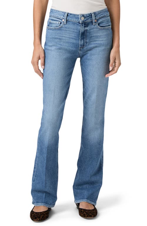 Paige Manhattan High Waist Bootcut Jeans In Blue