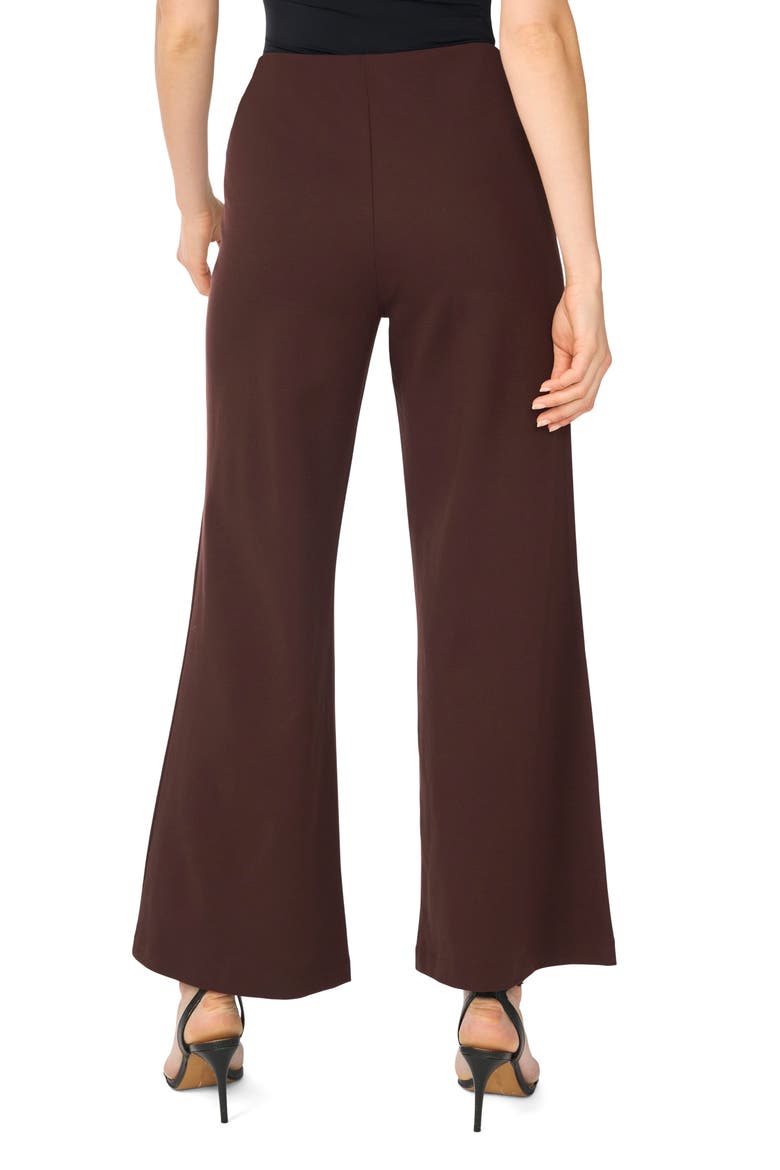 Seam Front Ponte Wide Leg Pants, Alternate, color, CALL ME CHOCOLATE