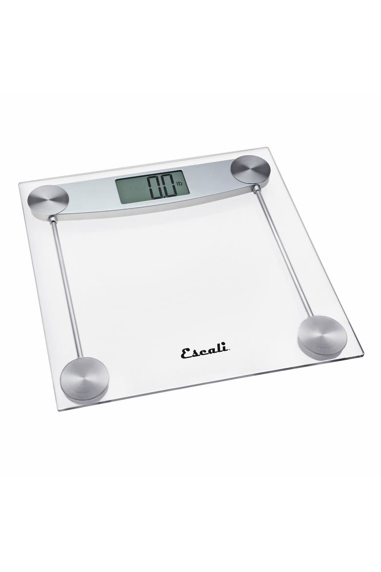 Glass & Chrome Bathroom Scale, Alternate, color, Clear