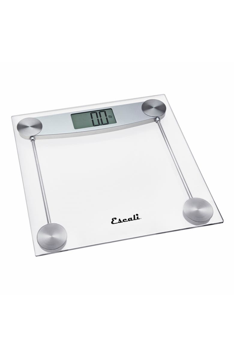 ESCALI Glass & Chrome Bathroom Scale, Alternate, color, Clear