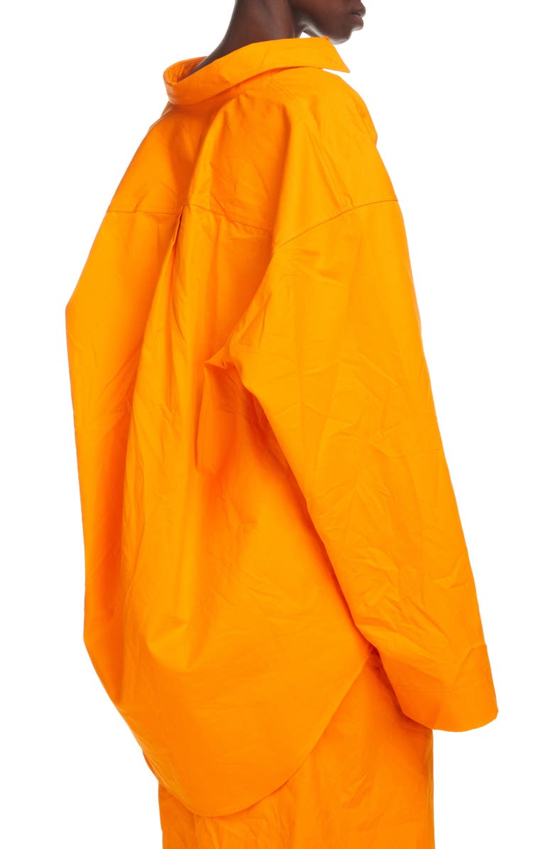 Balenciaga Oversize Cotton Twill Shirt, Alternate, color,