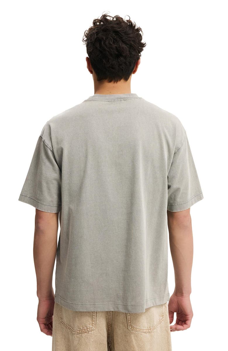 Cotton On Box Fit Plain T-Shirt, Alternate, color, Slate Stone Wash