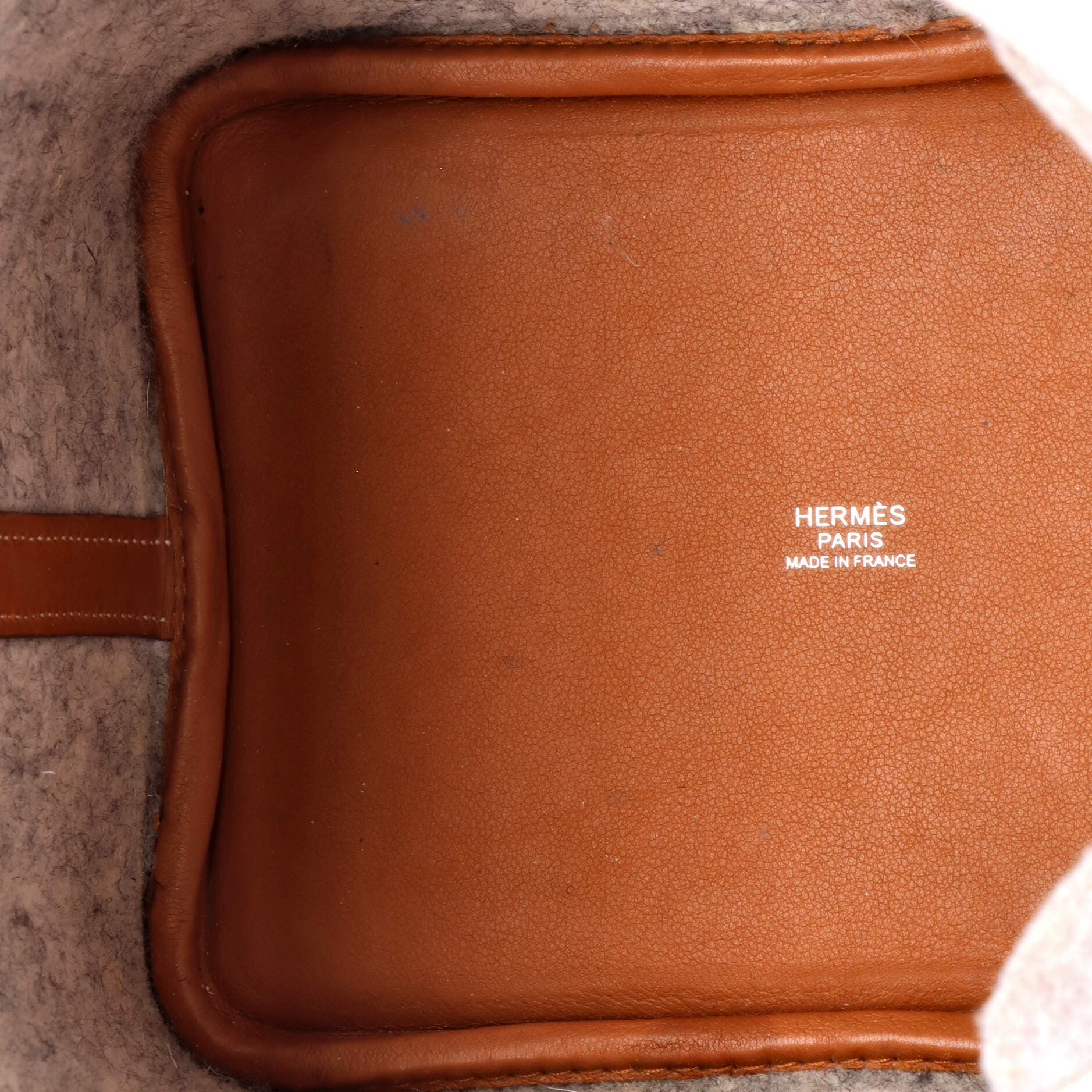 Pre-Owned Hermes Picotin Lock Bag Felt with Leather PM, Alternate, color, Gris Clair