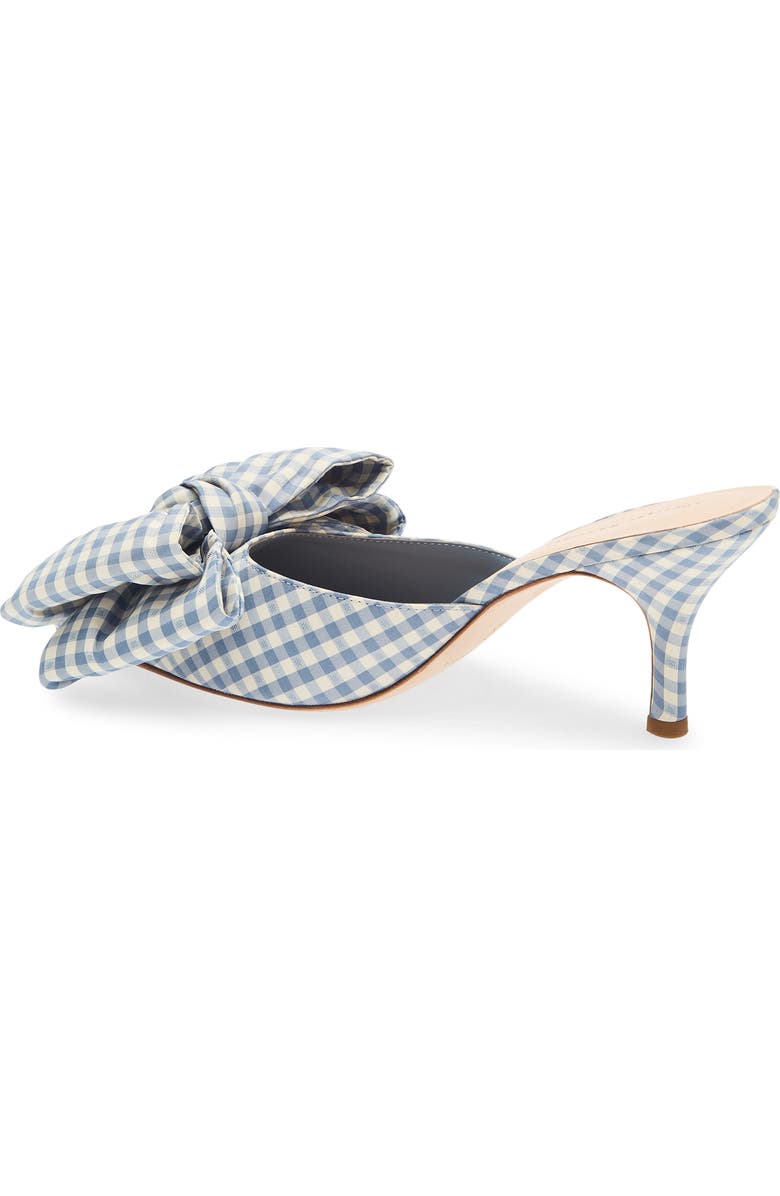 Loeffler Randall Margot Bow Mule, Alternate, color, Blue Gingham