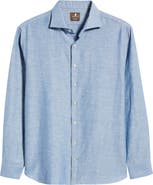 johnnie-O Koda Cotton & Linen Button-Up Shirt