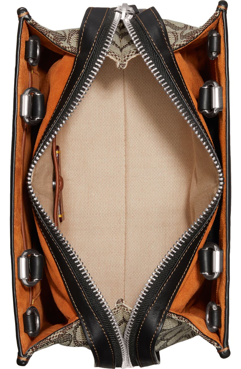 COACH Rogue 25 Signature Jacquard & Leather Crossbody Bag, Alternate, color,