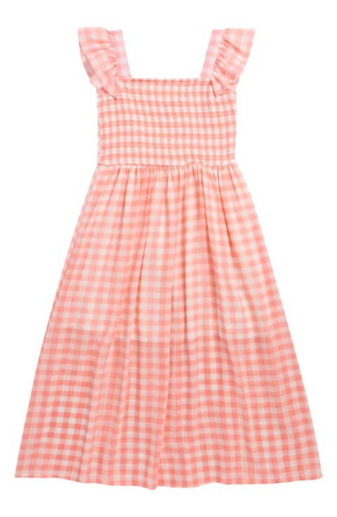 Kids' Chiffon Smocked Flutter Sleeve Sundress (Big Kid)
