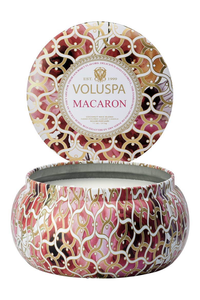 Maison Blanc Macaron Maison Metallo Two-Wick Candle, Alternate, color, NO COLOR