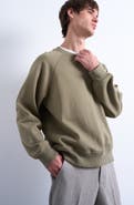 Topman Boxy Raglan Sleeve Sweatshirt