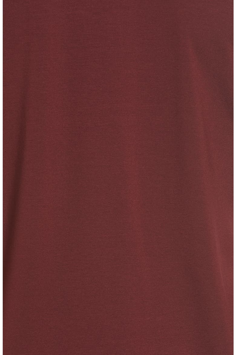 Scrunch Neck Jersey Top, Alternate, color, CLARET