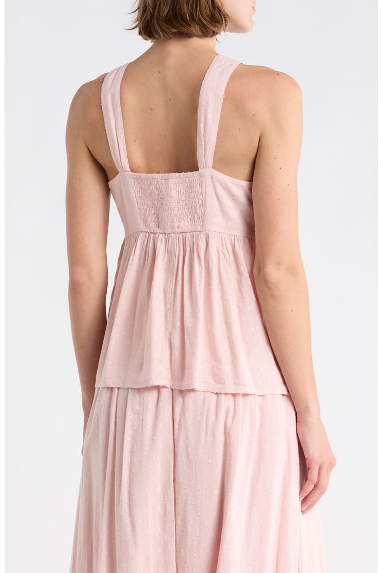 Clip Dot Button-Up Tank, Alternate, color, PINK LOTUS