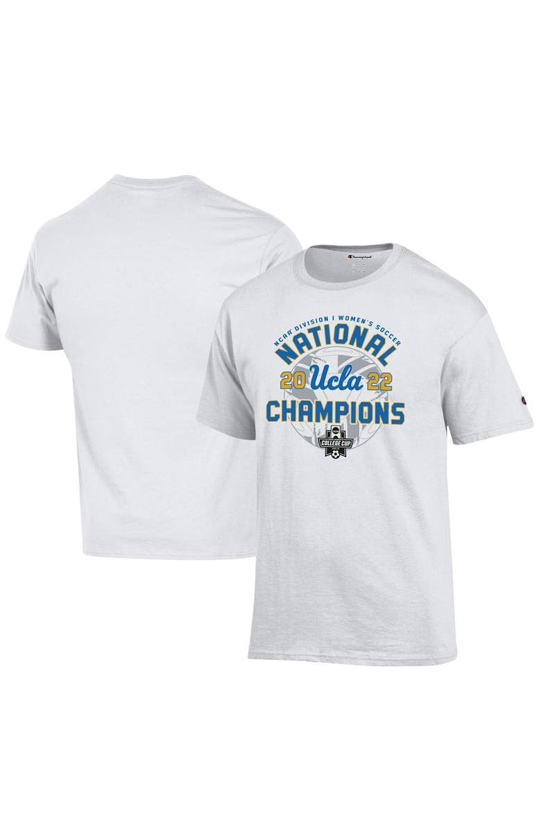 Champion Men's Champion White UCLA Bruins 2022 NCAA Women's Soccer National Champions T-Shirt, Main, color, 