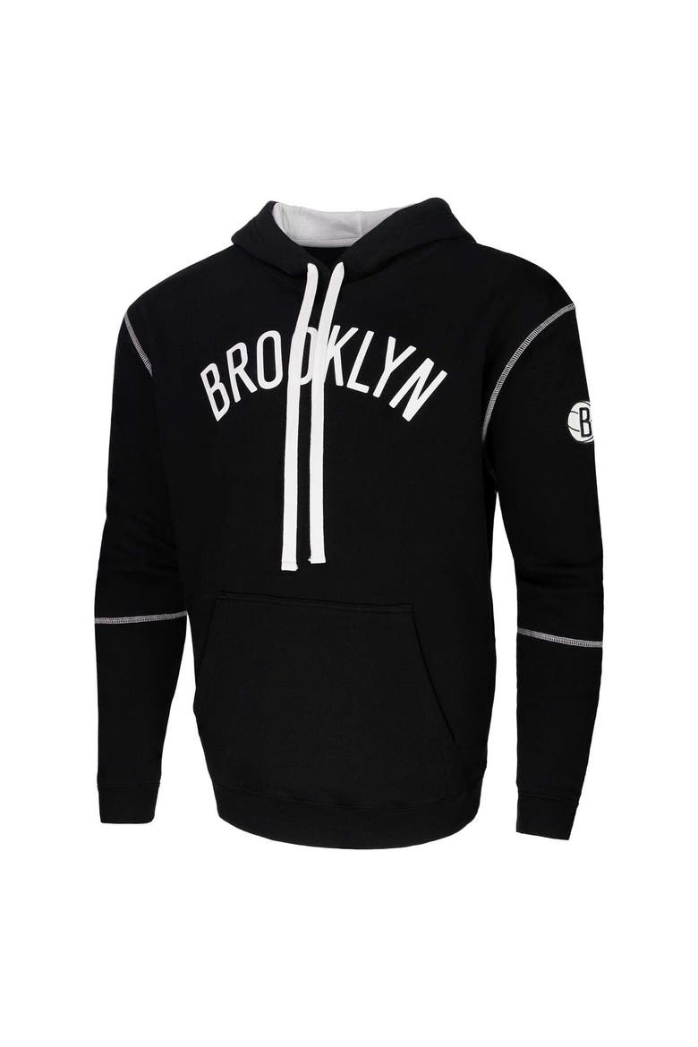 Unisex Black Stadium Essentials Brooklyn Nets Monument Pullover Hoodie, Alternate, color, Black