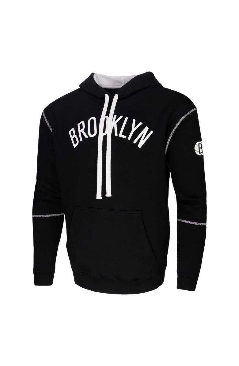 Stadium Essentials Unisex Black Stadium Essentials Brooklyn Nets Monument Pullover Hoodie, Alternate, color, Black