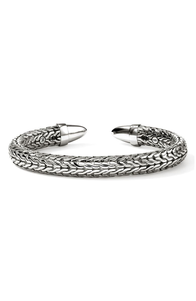 John Hardy Spear 50 Flex Cuff Bracelet, Alternate, color, Silver