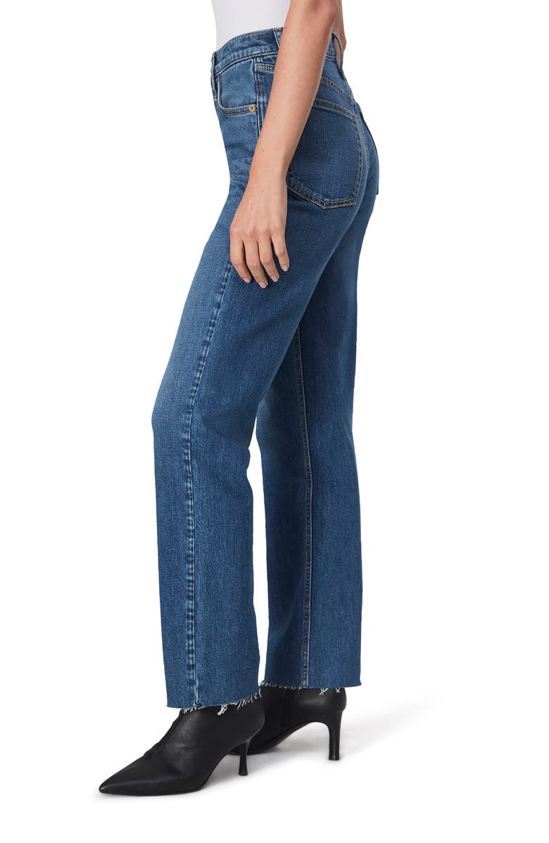 rag & bone Harlow Raw Hem Ankle Straight Leg Jeans, Alternate, color, Nova
