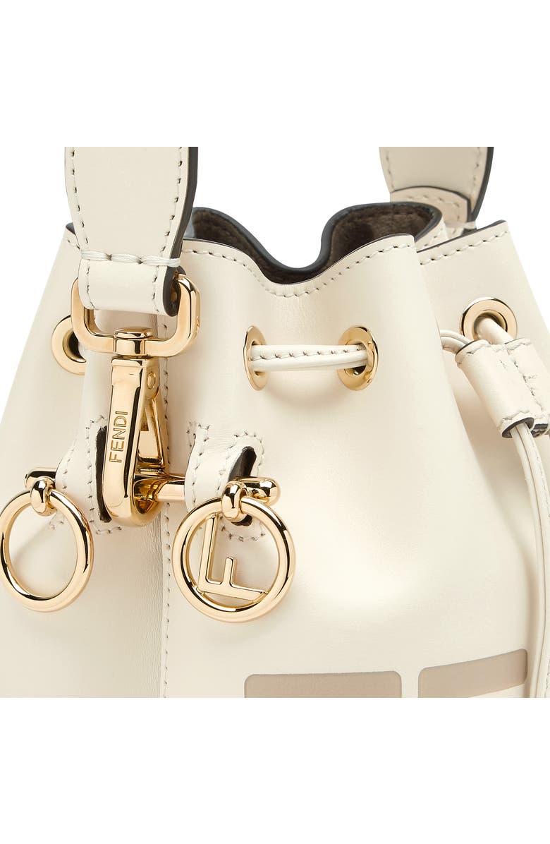 Fendi Small Mon Tresor Leather Bucket Bag, Alternate, color,