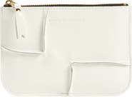 Comme des Garçons Wallets Seam Detail Leather Zip Pouch