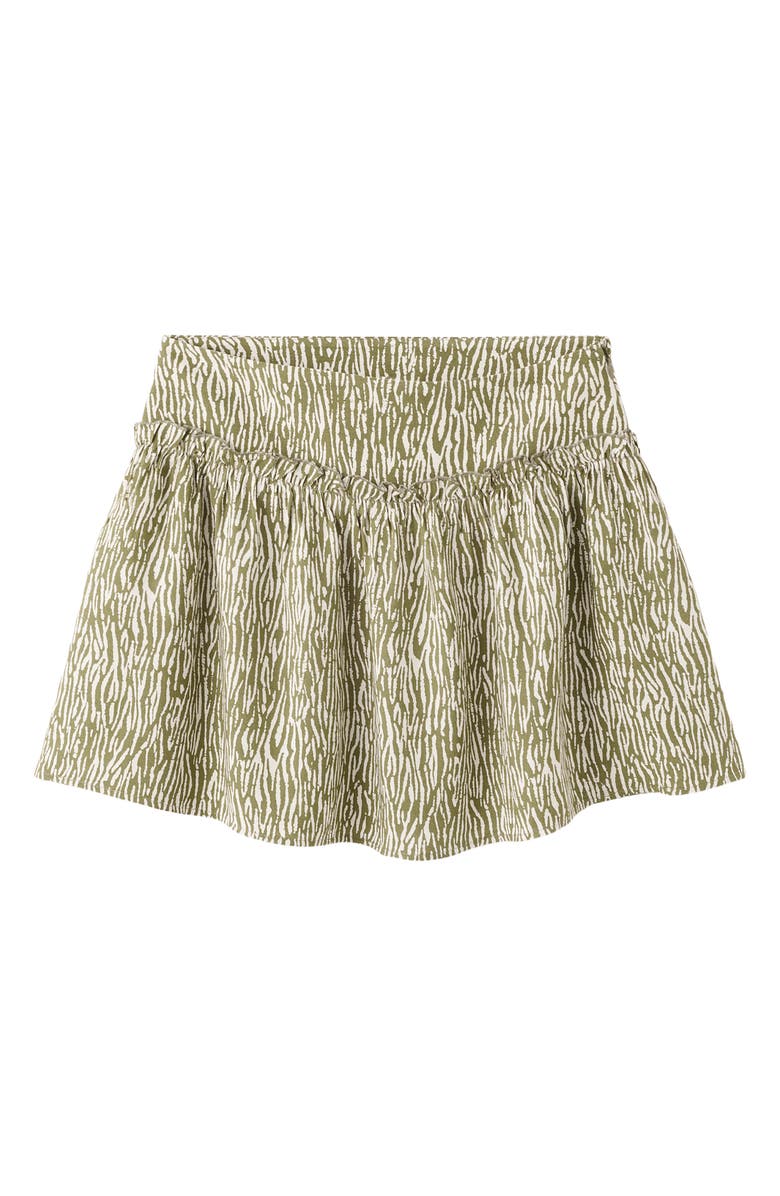 MANGO TEEN Ruffle Print Miniskirt, Main, color,