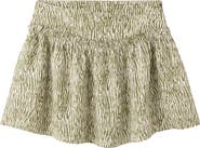 MANGO TEEN Ruffle Print Miniskirt