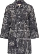 Maison Common Long Jacquard Jacket With Bows