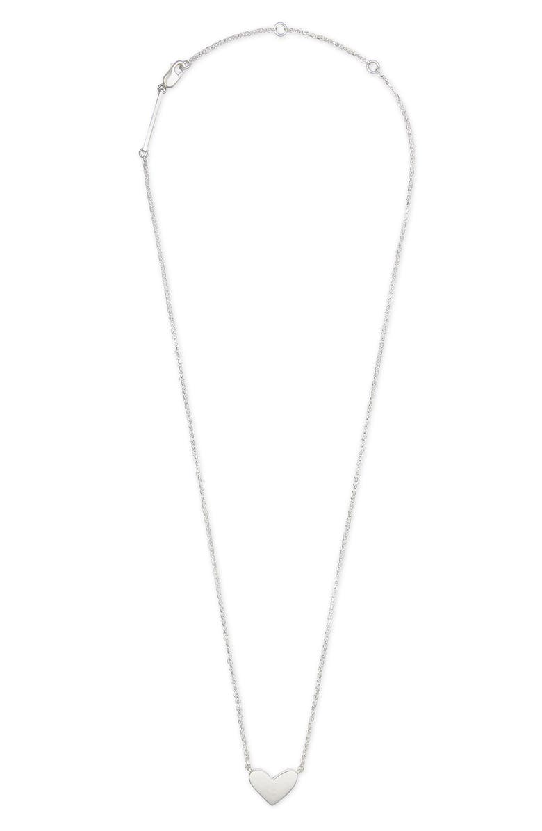 Kendra Scott Ari 18K Gold Vermeil Heart Pendant Necklace, Alternate, color, 