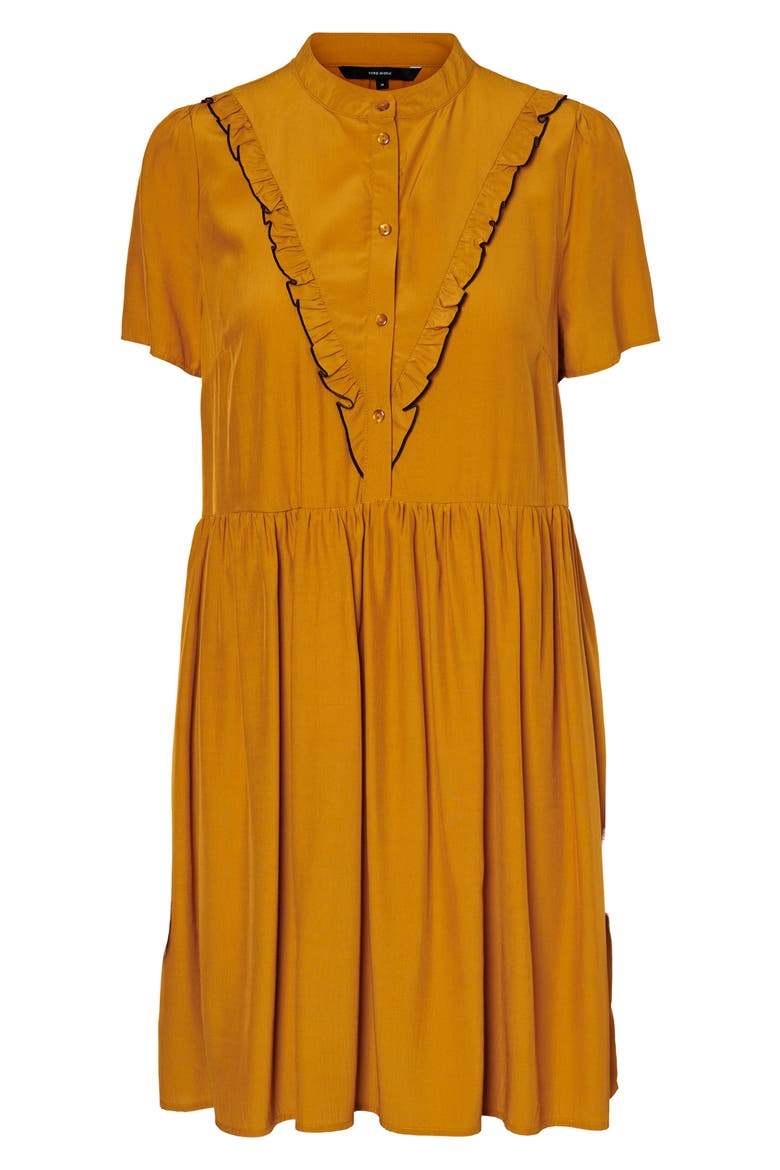 Vivian Woven Dress, Main, color, BUCKTHORN BROWN