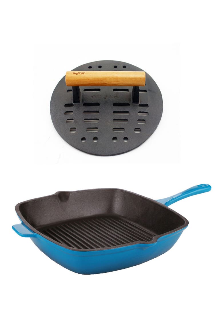 Neo 2-Piece 11" Cast Iron Set, Alternate, color, BLUE