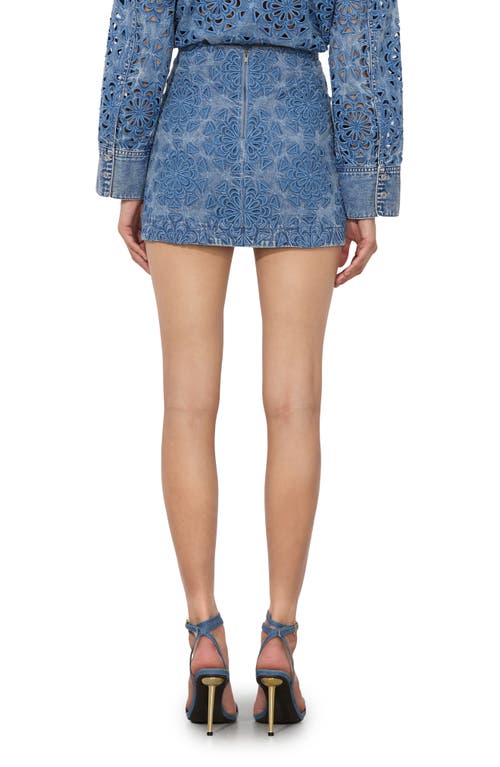 ALICE AND OLIVIA ALICE + OLIVIA RUBI DENIM MINISKIRT