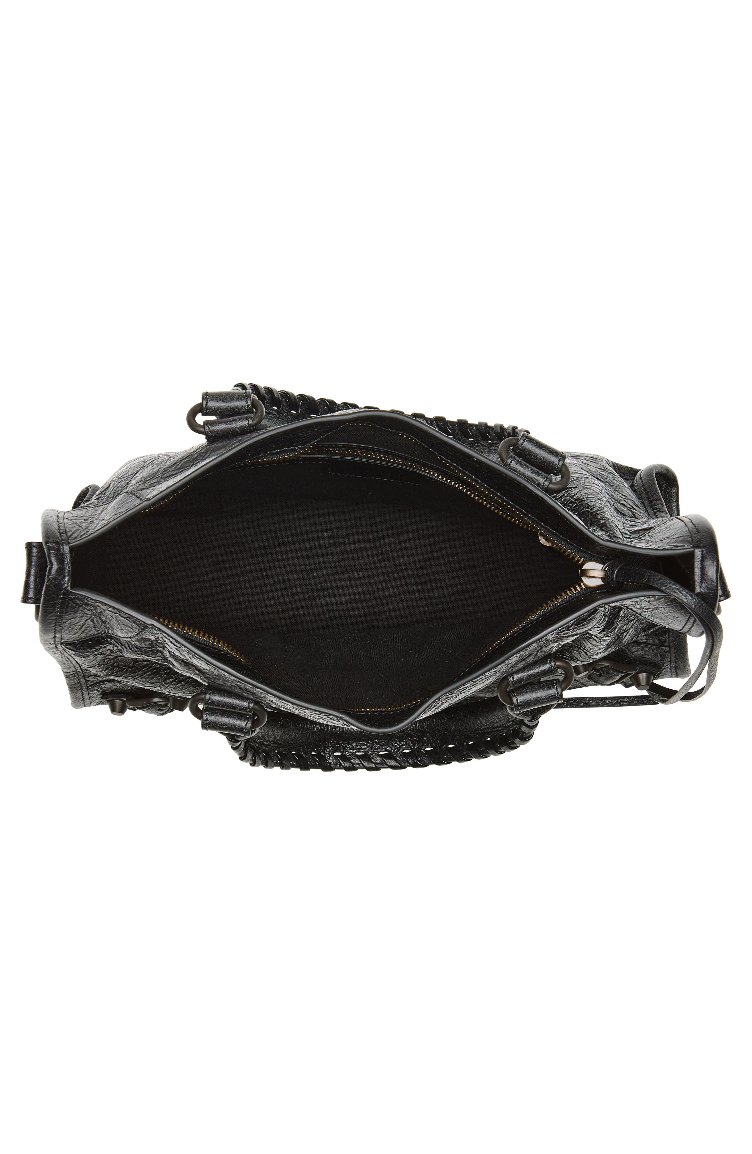 Balenciaga Small Le City Leather Satchel, Alternate, color, 1000 Black